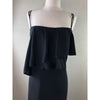 ACNE STUDIOS STOCKHOLM. Black Flutter Spaghetti Strap Little Black Dress‎