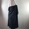 ACNE STUDIOS STOCKHOLM. Black Flutter Spaghetti Strap Little Black Dress‎
