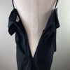 ACNE STUDIOS STOCKHOLM. Black Flutter Spaghetti Strap Little Black Dress‎