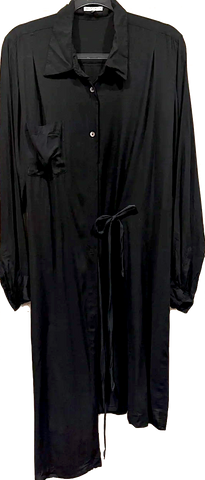Yves Saint Laurent Paris. Black Nylon/Cotton Skirt