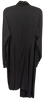 Ann Demeulemeester BELGIUM. Black Button-Down Waist Tie Long Shirt Dress