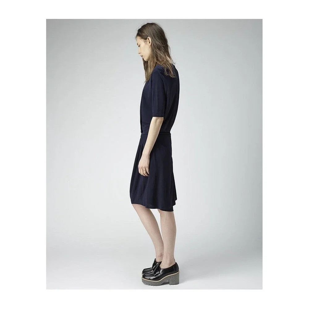 ACNE STUDIOS STOCKHOLM. Dark Navy Blue Pim Jersey Midi Dress