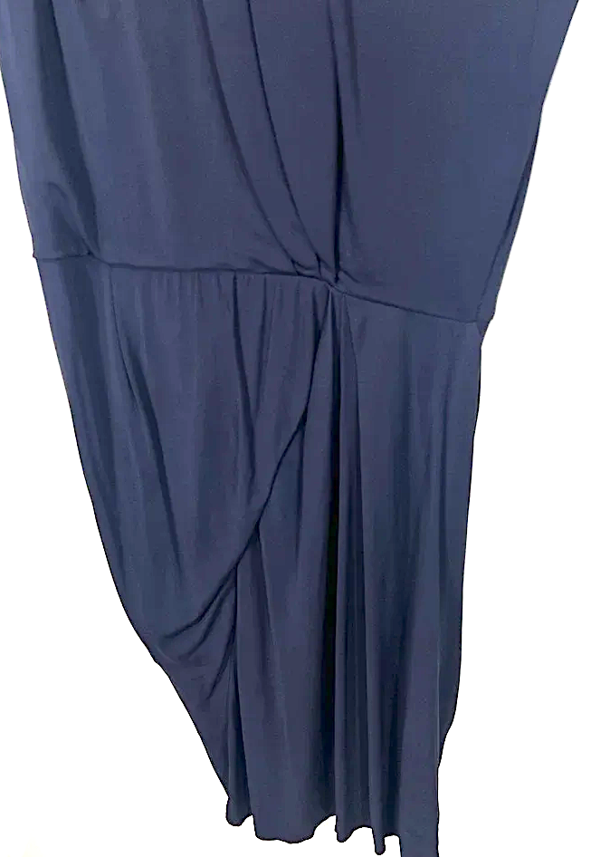 ACNE STUDIOS STOCKHOLM. Dark Navy Blue Pim Jersey Midi Dress
