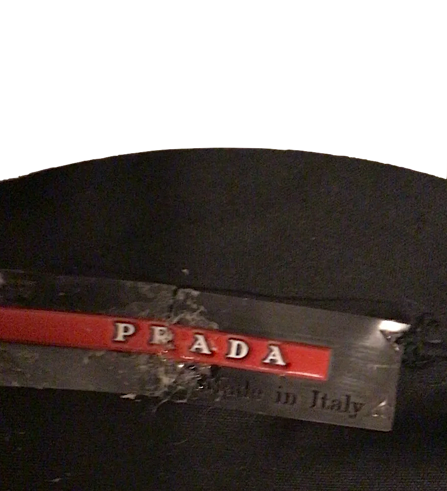 PRADA ITALY. PRADA SPORT. Black Lightweight Zipper Front Closure Long Sleeve Jacket/Blouse