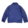R45 45RPM JAPAN.  Navy Quilted Jacket Snap Closure Patch Pockets Padded Coat