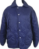 R45 45RPM JAPAN.  Navy Quilted Jacket Snap Closure Patch Pockets Padded Coat