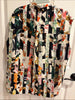 Burberry UK. Vintage Abstract Silk Top