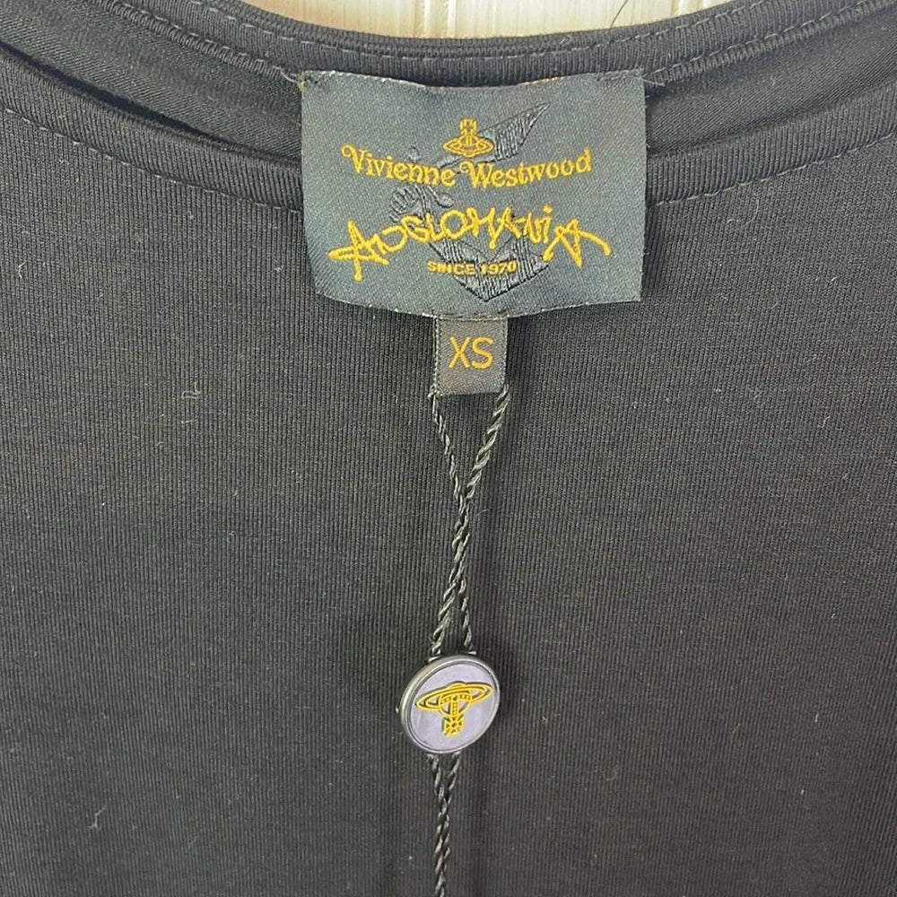 Vivienne Westwood Anglomania UK. NEW W/TAGS Jersey Sihu 3/4 Sleeve Batteau Neck Dress