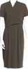 Max Mara Italy.Olive Green knit jersey Dress
