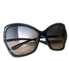 TOM FORD NY. BLACK OVERSIZED BUTTERFLY LENSES W/CASE