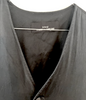 Comme des Garcons Japan. 1992 COLLECTION. Black Cupro/Silk Belted Button Front Midi Dress