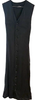 Comme des Garcons Japan. 1992 COLLECTION. Black Cupro/Silk Belted Button Front Midi Dress