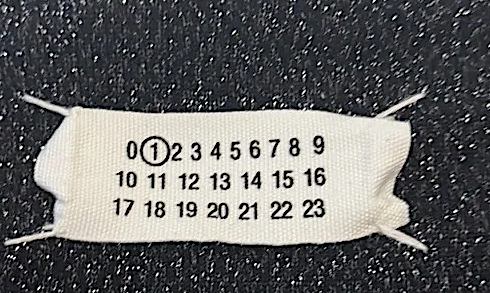 MAISON MARTIN MARGIELA. PARIS. Silver/Black Glitter Deconstructed Cardigan Coat Wrap