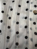 Acne Studios Stockholm. Vintage Polka Dot Chiffon Tie-Neck Button Front Long Sleeve Blouse