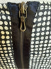 Lanvin Paris. Polka Dot Black White Sleeveless Sheath Dress