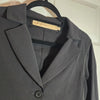Marithe + Francois Girbaud PARIS. Stretchy Black Button Front Blazer