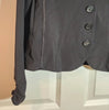 Marithe + Francois Girbaud PARIS. Stretchy Black Button Front Blazer