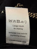 Nina Ricci PARIS. Black Wool Blend Knit Gold Chain Accent Sleeveless Maxi Dress