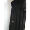 Helmut Lang NY. Black Halter Lace Up Maxi Dress