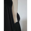 Helmut Lang NY. Black Halter Lace Up Maxi Dress