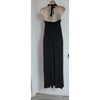 Helmut Lang NY. Black Halter Lace Up Maxi Dress