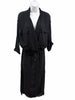 Helmut Lang NY. BLACK Surplice Crepe Shirtdress