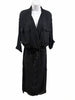 Helmut Lang NY. BLACK Surplice Crepe Shirtdress