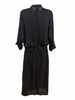 Helmut Lang NY. BLACK Surplice Crepe Shirtdress