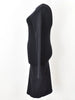 Helmut Lang NY. Black Cutout Stretch Open Back Long Sleeve Dress