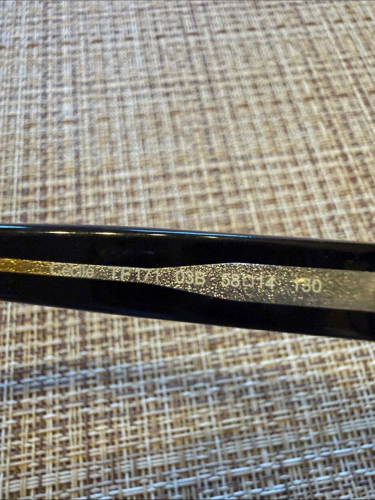 Tom Ford NY. Black Mod aviator-style sunglasses
