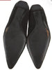 PRADA ITALY. Vintage Black Suede Flats SZ 38.5  USA 37.5