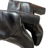 MARNI ITALY. Black Lambskin Leather Ankle‎ Booties Moto Style Heeled Boots