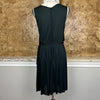 Nina Ricci PARIS. Black Silk Midi Dress