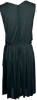 Nina Ricci Paris. Black Silk symmetrical Ruffle Midi Dress