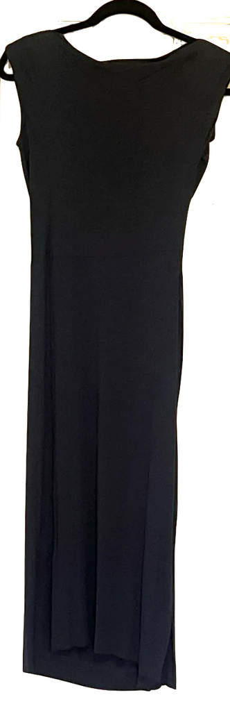 VIVIENNE WESTWOOD UK. ANGLOMANIA. Midnight Blue Draped Asymmetrical Dress