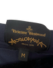 VIVIENNE WESTWOOD UK. ANGLOMANIA. Midnight Blue Draped Asymmetrical Dress