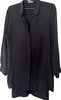 Ann Demeulemeester BELGIUM. Black Button-Front Long Sleeve Tunic Top