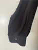 Ann Demeulemeester BELGIUM. Black Button-Front Long Sleeve Tunic Top