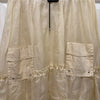 DOLCE & GABBANA ITALY. D&G. Cream Organza Dress w/Black Trim