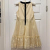 DOLCE & GABBANA ITALY. D&G. Cream Organza Dress w/Black Trim