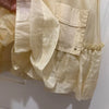 DOLCE & GABBANA ITALY. D&G. Cream Organza Dress w/Black Trim