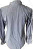 R by 45 RPM JAPAN. Ruffle Top Long Sleeve Pinstriped Blouse