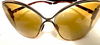 Tom Ford NY. Goldplated Frame, Rose/Brown Gradient lens Butterfly Sunglasses