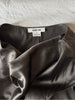 Helmut Lang NY. Charcoal Satin Cap-Sleeve Mini Dress