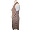 Helmut Lang NY. Gray/Blush undertone Asymmetric Racerback Dress