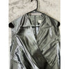 PAUW Amsterdam. SILVER Metallic 100% Silk Cocktail Dress‎