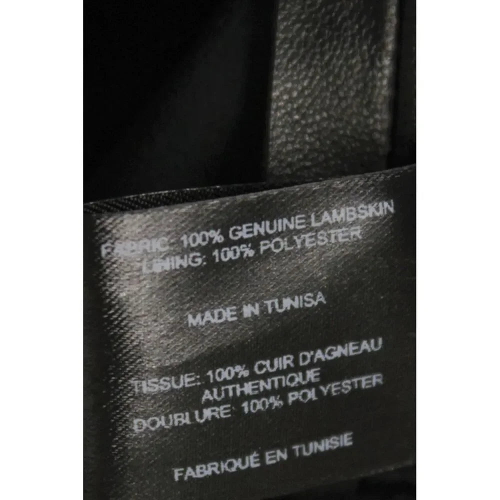 Proenza Schouler NY. Black Lambskin Leather One Shoulder Dress
