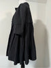 Comme des Garcons JAPAN. Black Short-Sleeve Pleated Convertible Coat Jacket Top