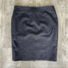 Versace ITALY. Black Wool Zip Up Mini Skirt