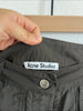 Acne Studios STOCKHOLM. Dark Olive/Grey Utility Cargo Pocket Midi Skirtt